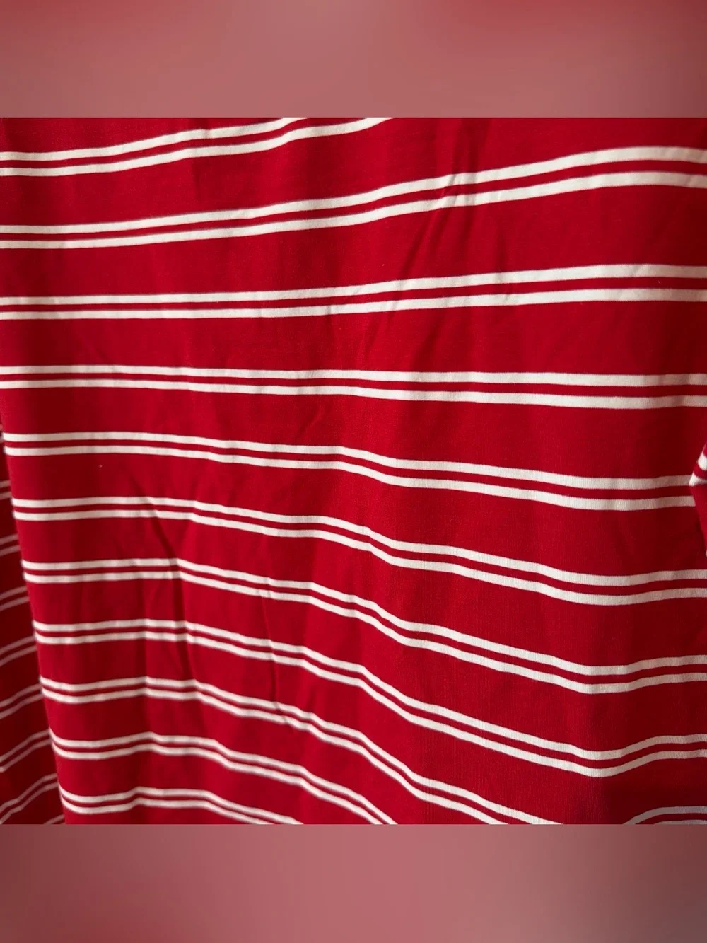 Goodfellow & Co Men’s Red Stripe Polo Shirt - Picture 2 of 4
